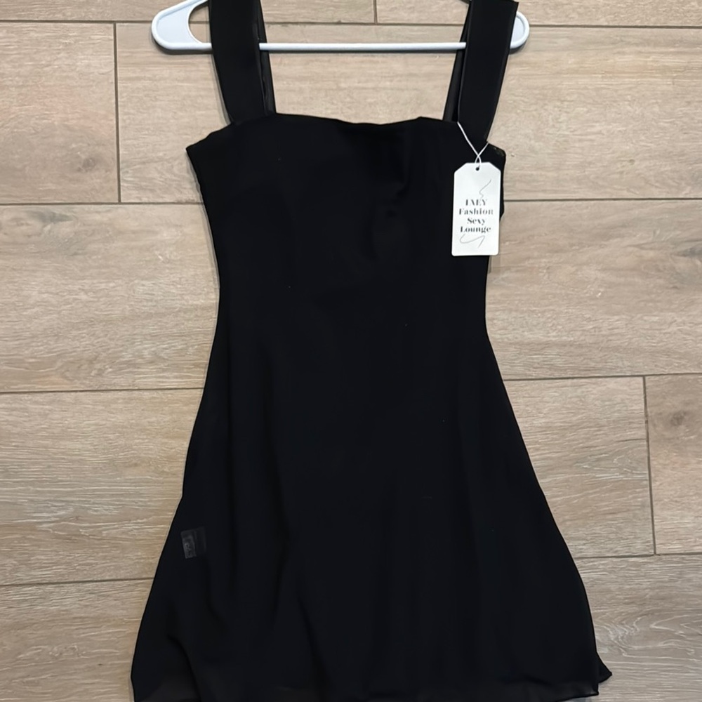 Fashion Sexy Lounge Black Sleeveless Mini Sundress